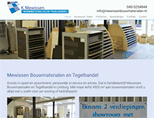 Tablet Screenshot of mewissenbouwmaterialen.nl